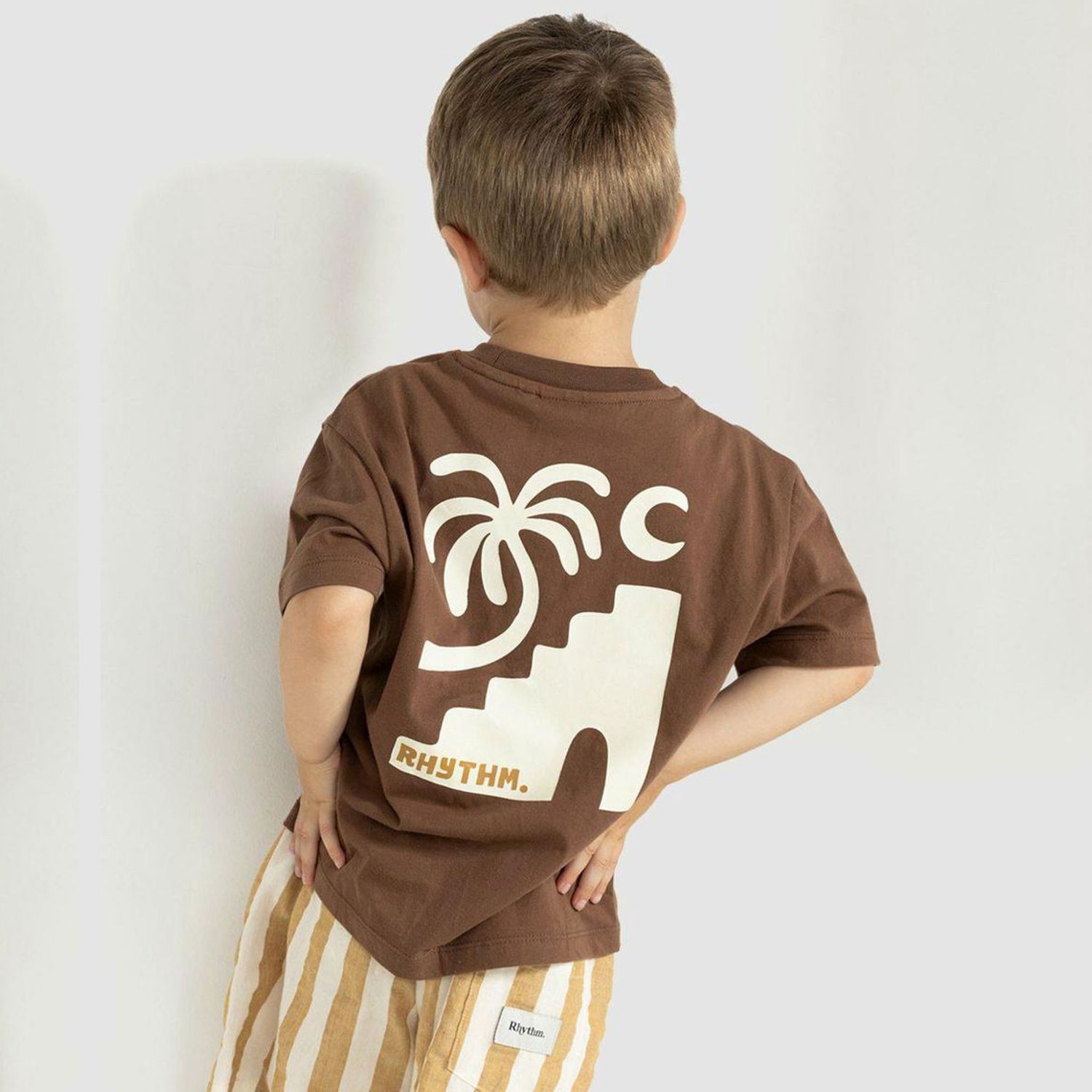 RHYTHM UNISEX KIDS OASIS SS TEE - EARTH