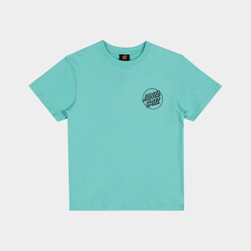 SANTA CRUZ BOYS OPUS SCREAMING HAND SS TEE - TEAL