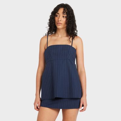 RVCA WOMENS MAEVE TUNIC TOP - STARRY NIGHT