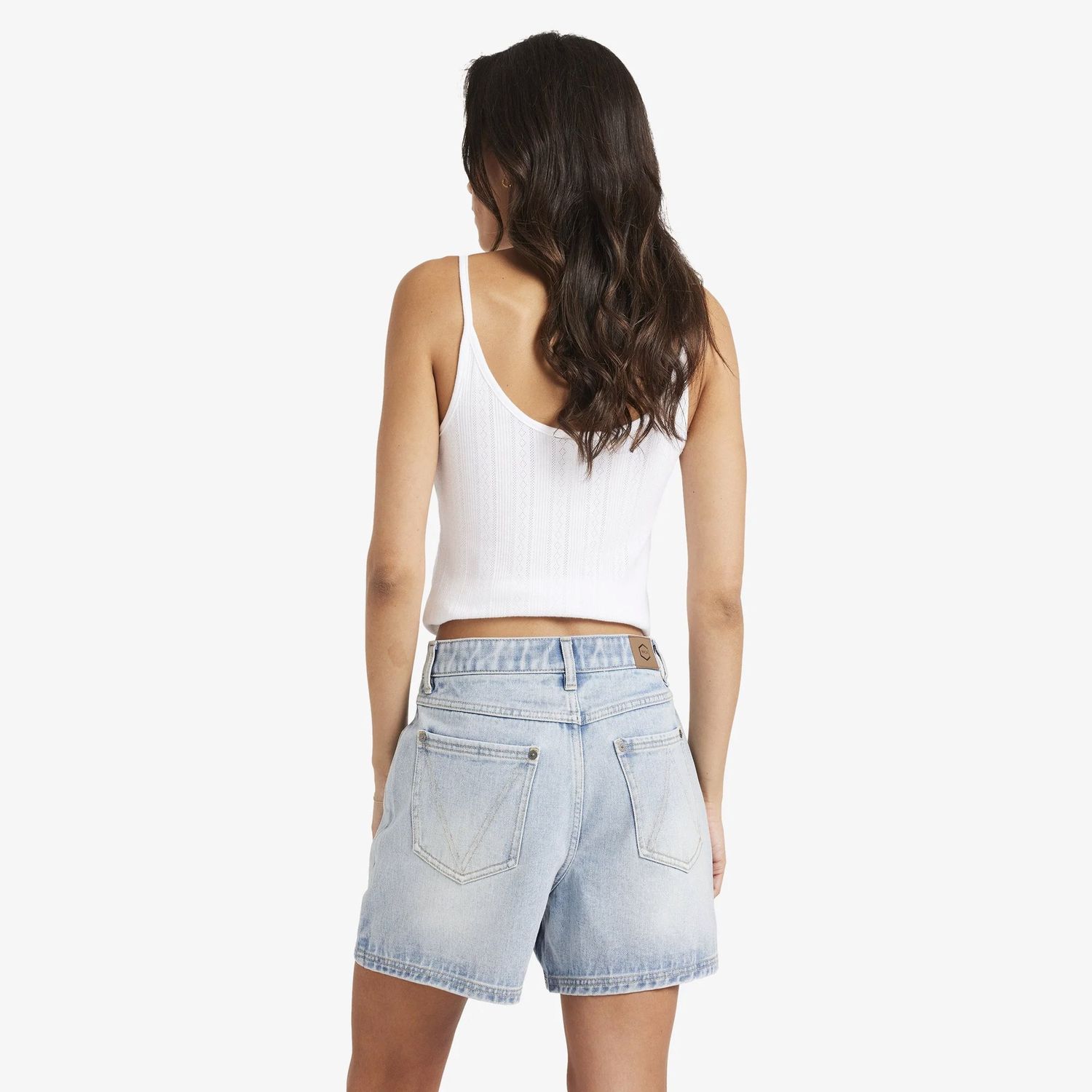 RVCA WOMENS COCO DENIM SHORT - BLEACHED INDIGO