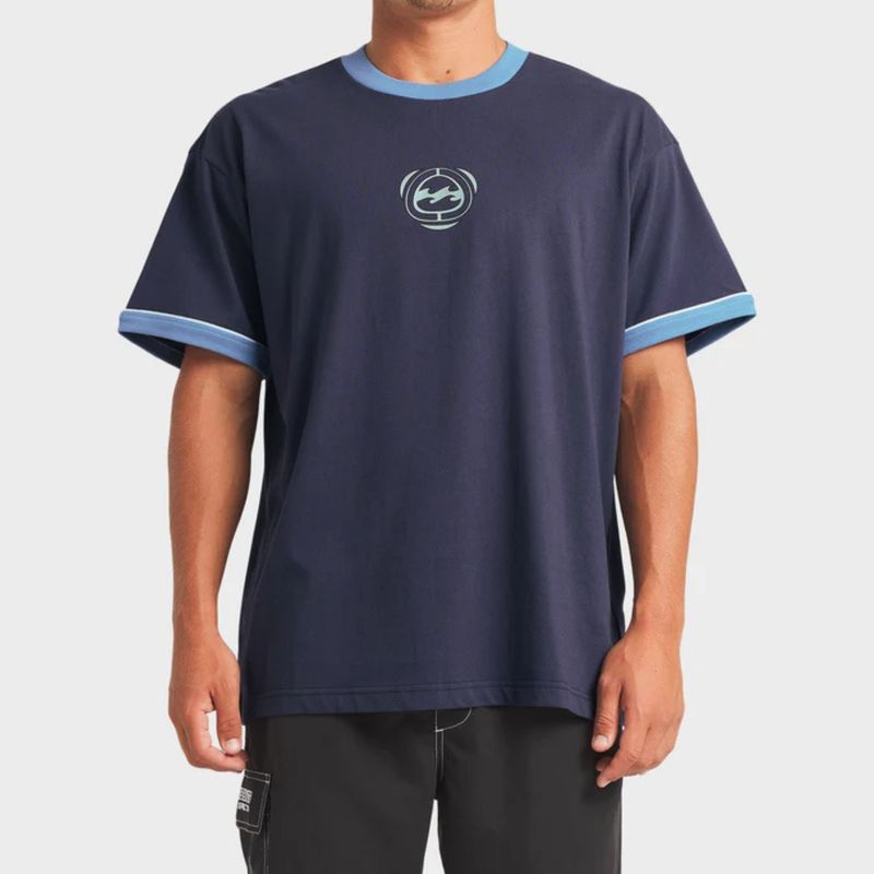 BILLABONG MENS SPEC RINGER SS TEE - VINTAGE NAVY