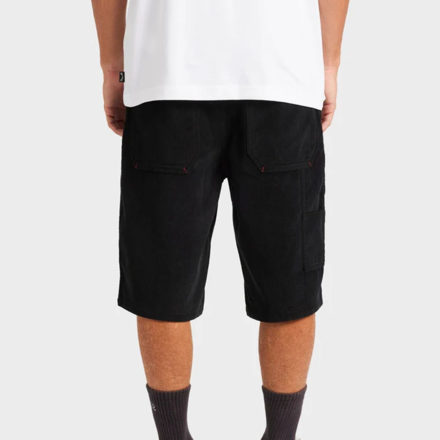 BILLABONG MENS SMOKO CORD SHORT - WASHED BLACK