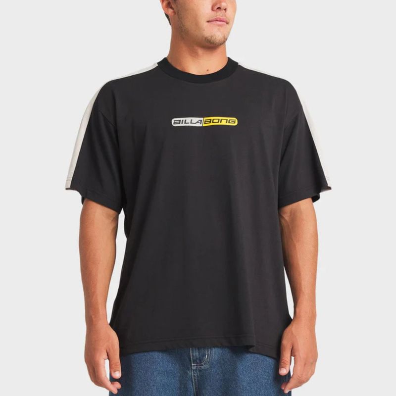 BILLABONG MENS SPEC ICONIC SS TEE - WASHED BLACK