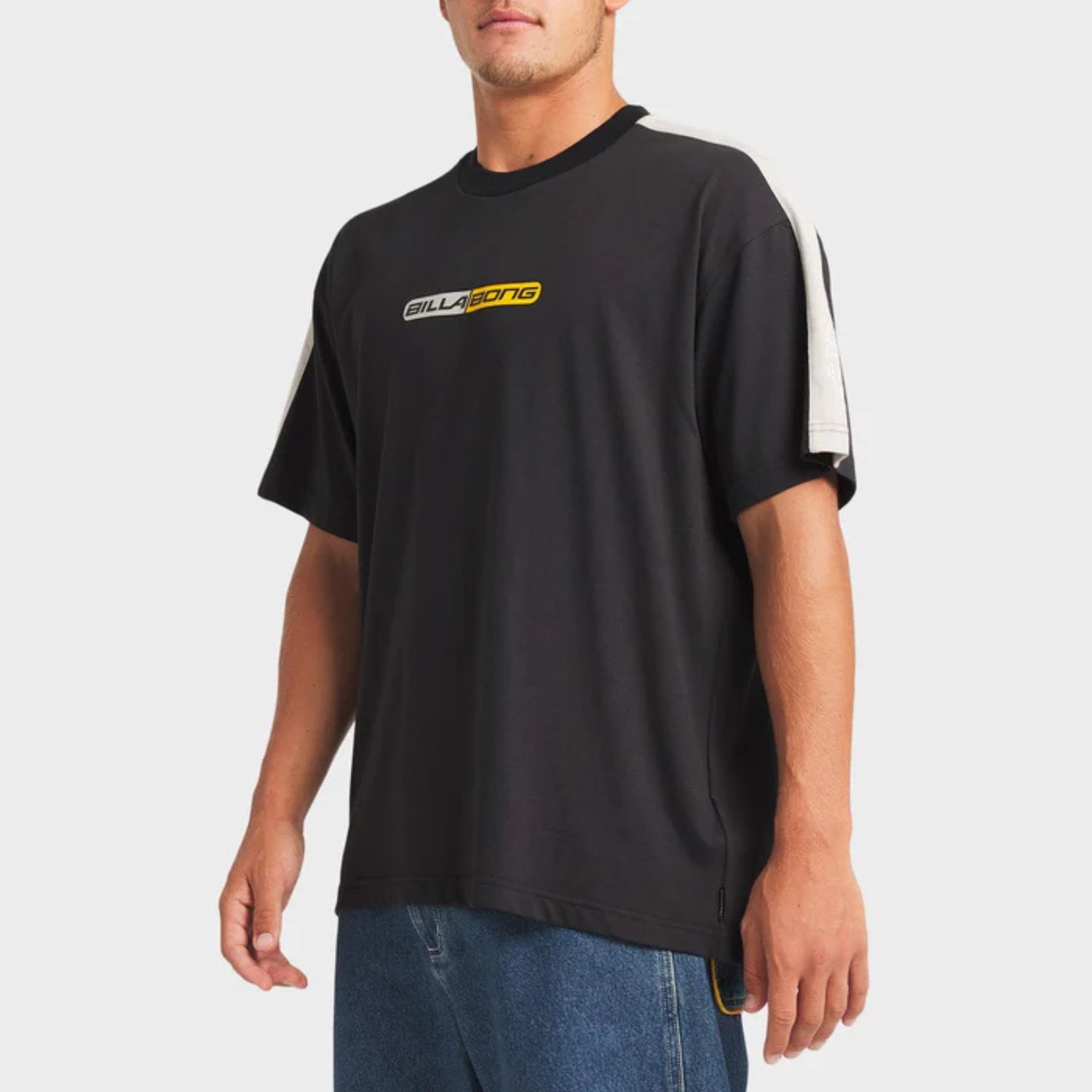BILLABONG MENS SPEC ICONIC SS TEE - WASHED BLACK