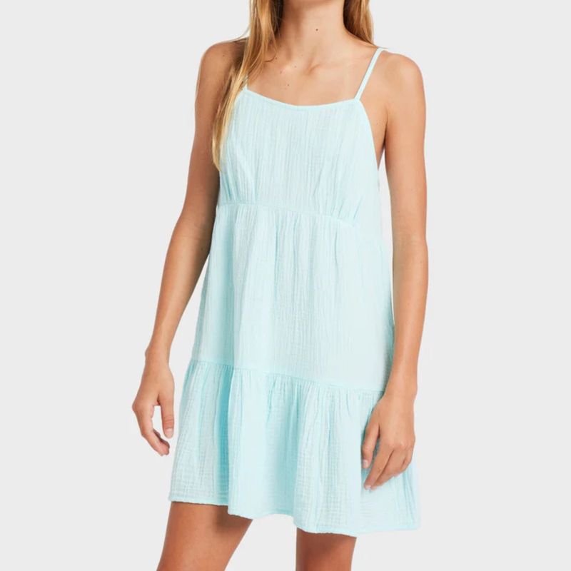 BILLABONG TEEN GIRLS WAVE AFTER WAVE JNR DRESS - SEA MIST