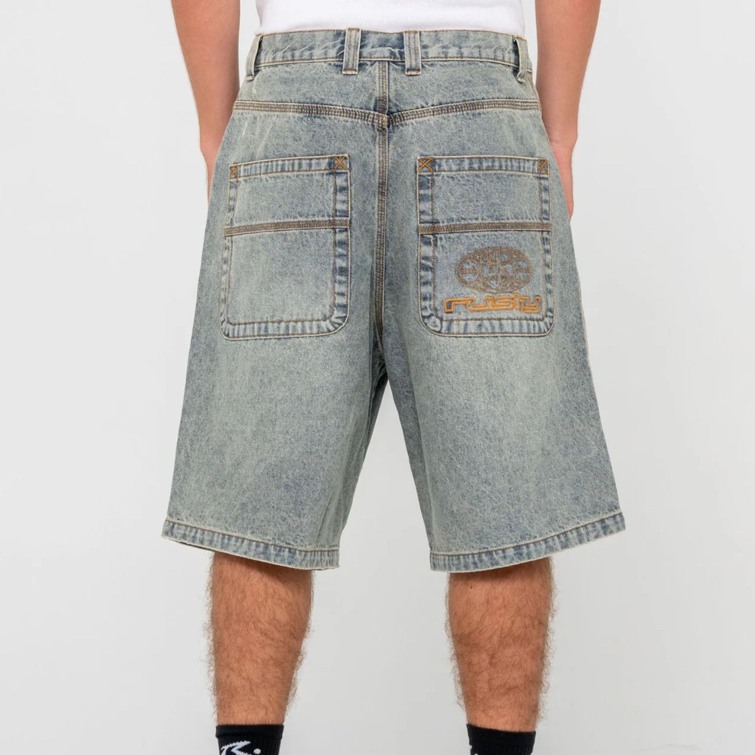 RUSTY MENS  FLIP DADDY LIFE CYCLE JORT - DIRTY DAWG