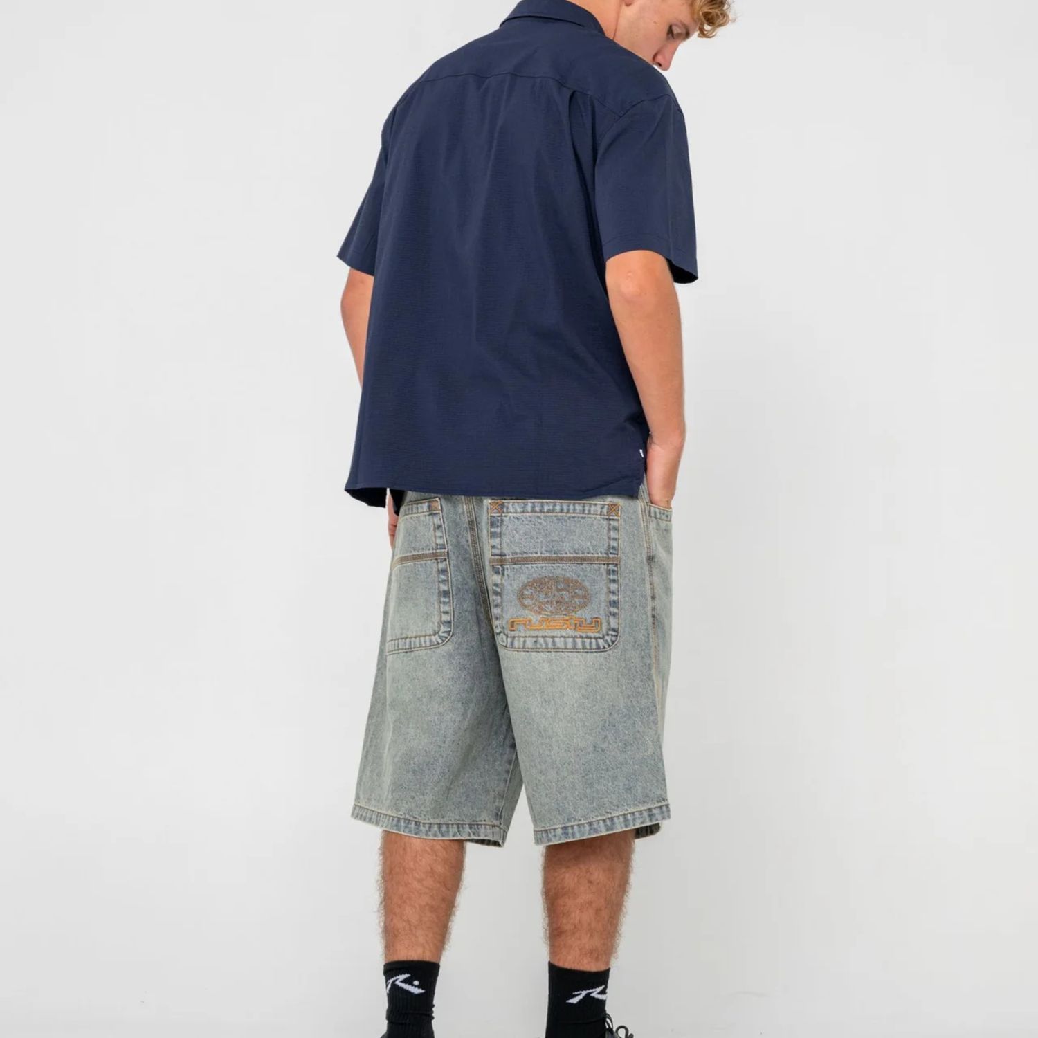 RUSTY MENS  FLIP DADDY LIFE CYCLE JORT - DIRTY DAWG