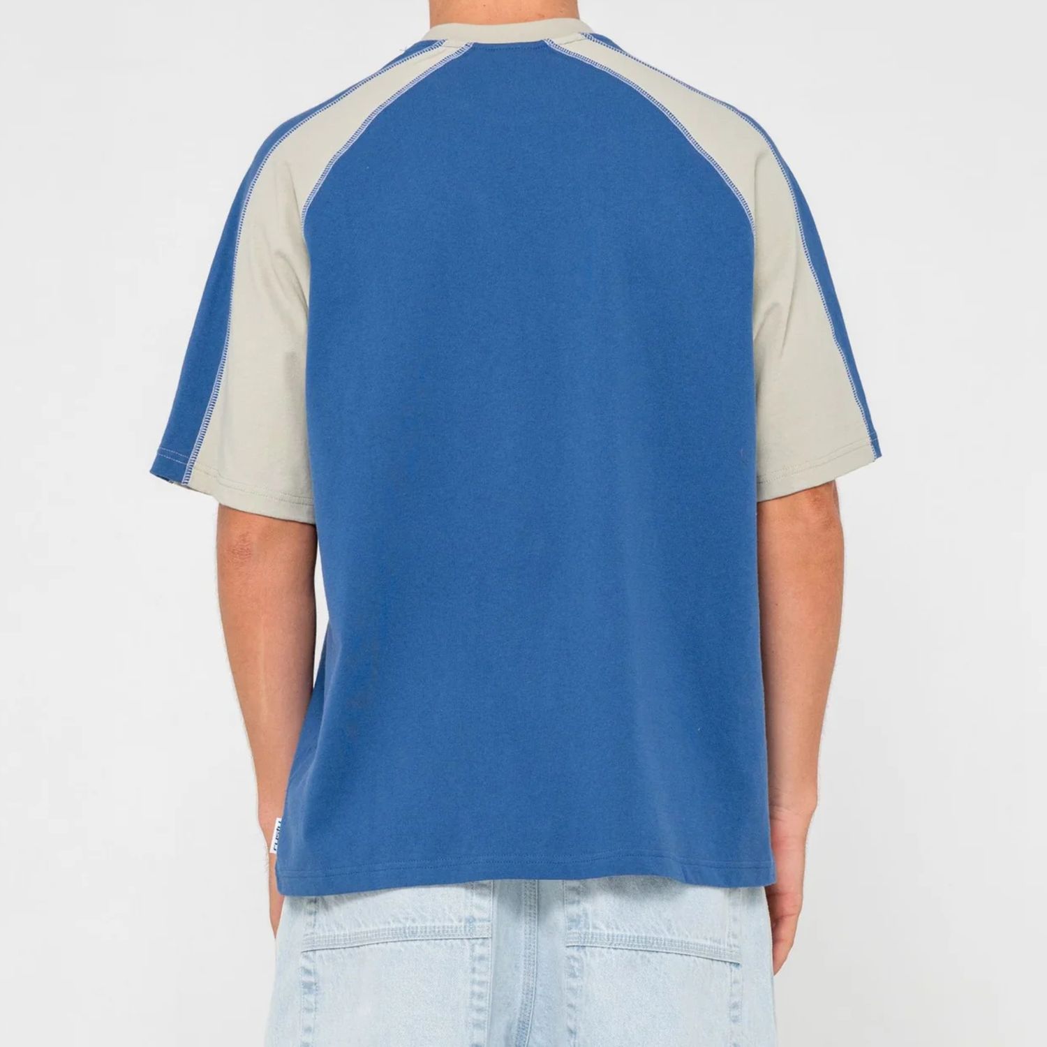 RUSTY MENS  FADE-R SHORT SLEEVE TEE - ATLANTIC BLUE