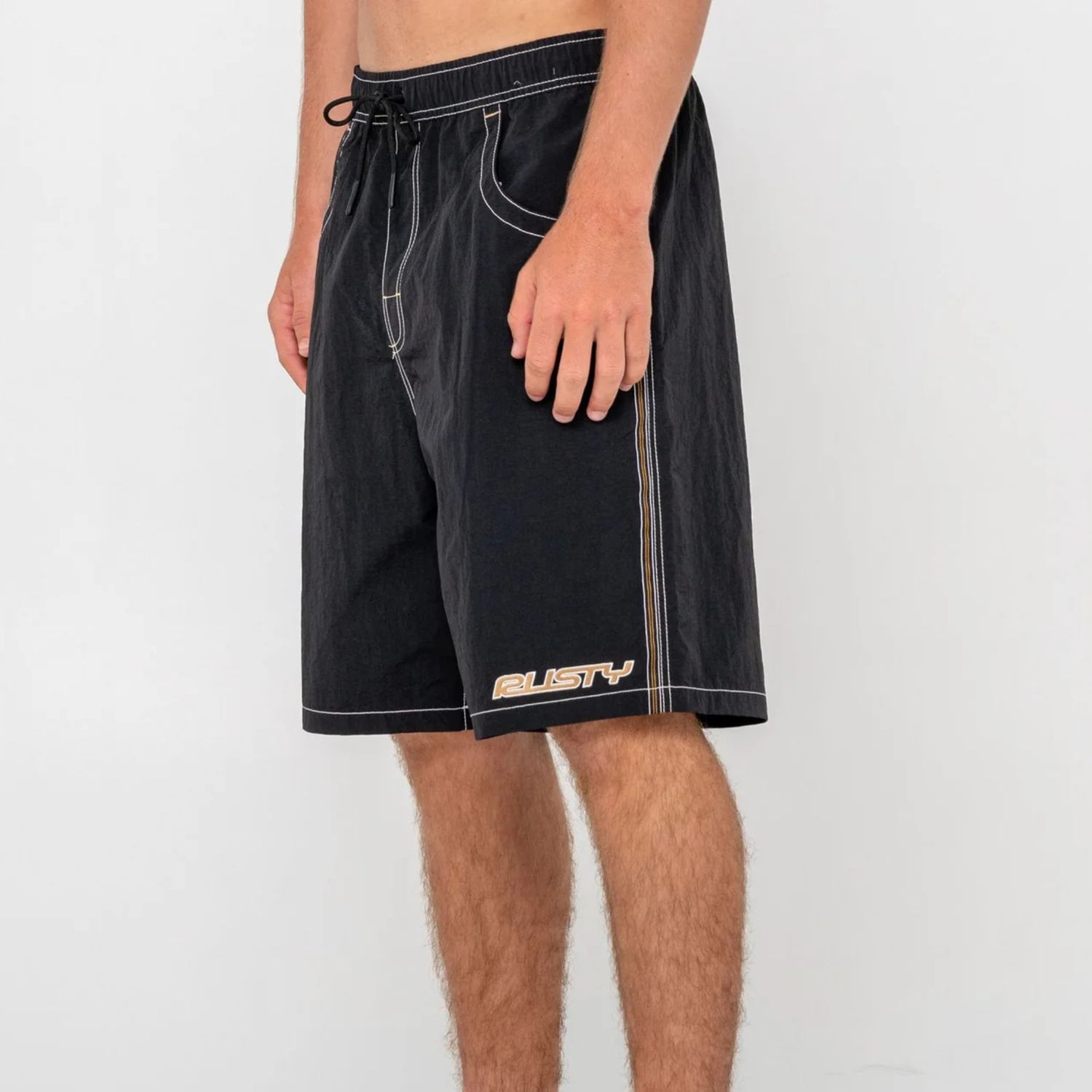 RUSTY MENS  FLIP DADDY BOARDSHORT - BLACK 3