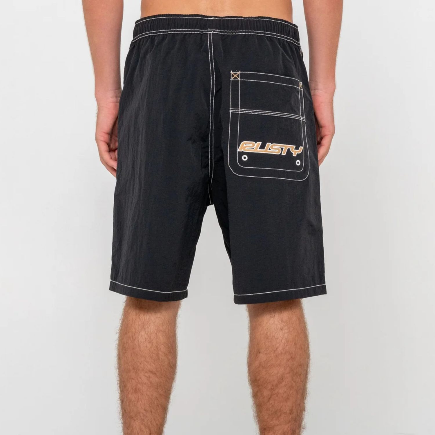 RUSTY MENS  FLIP DADDY BOARDSHORT - BLACK 3