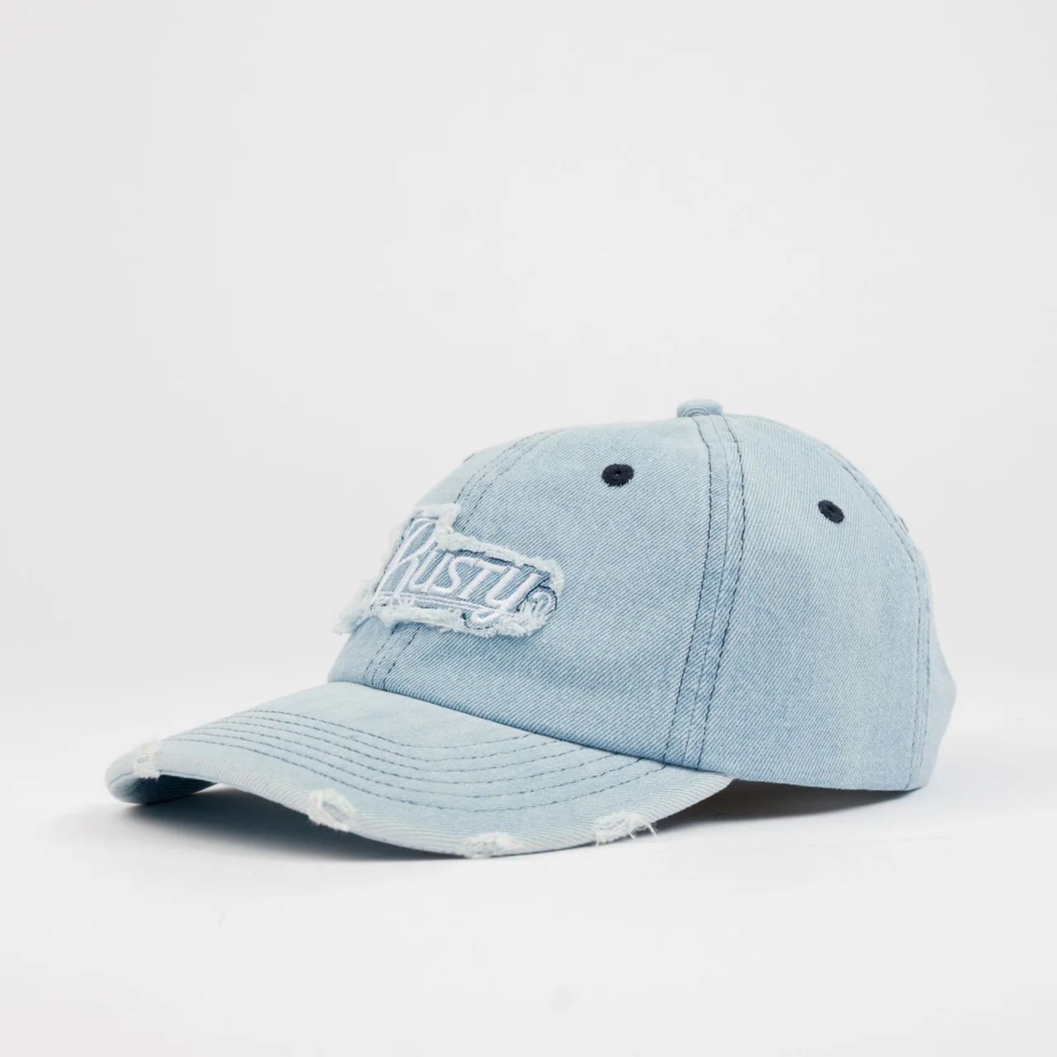 RUSTY WOMENS BETA DENIM DAD CAP - SKY BLUE