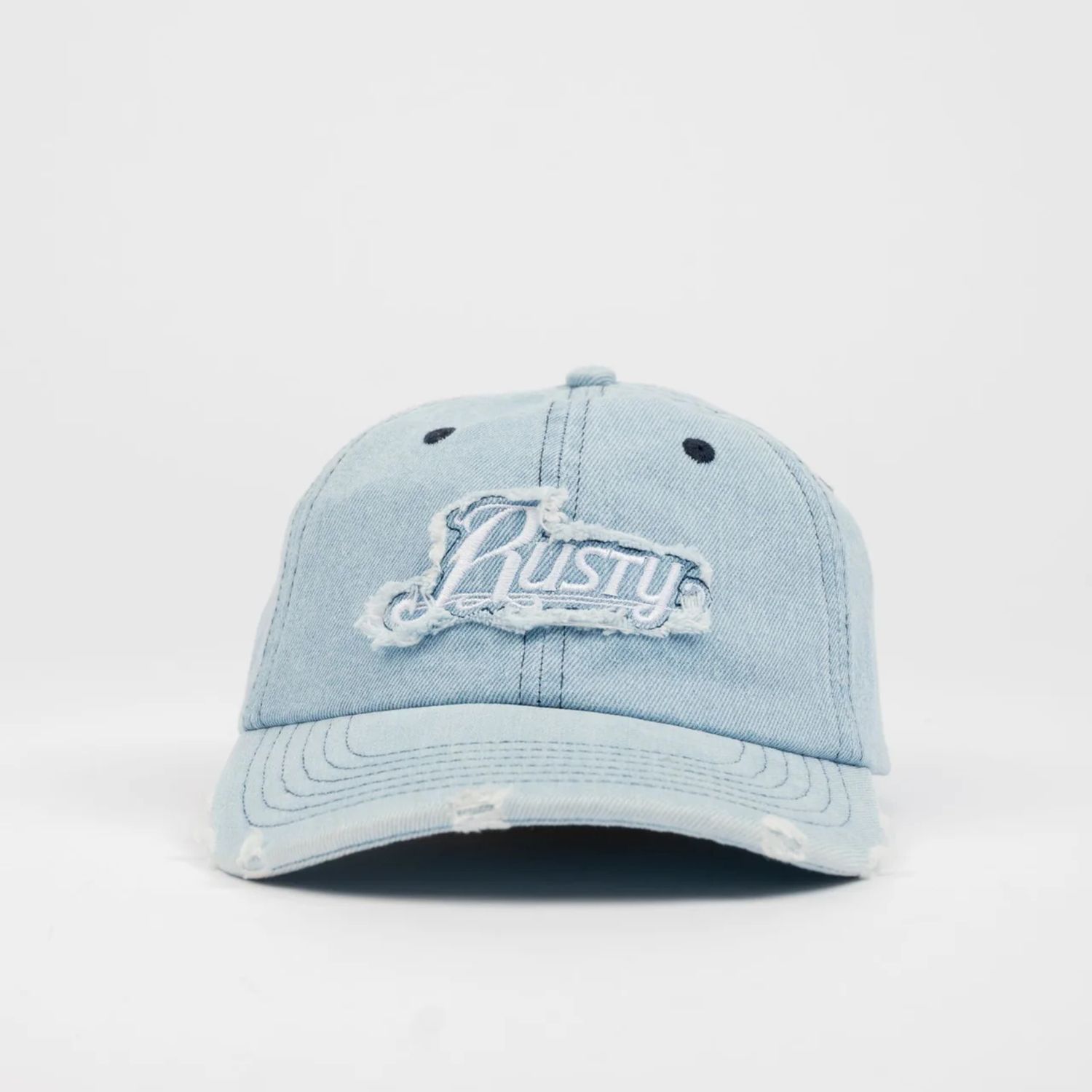RUSTY WOMENS BETA DENIM DAD CAP - SKY BLUE