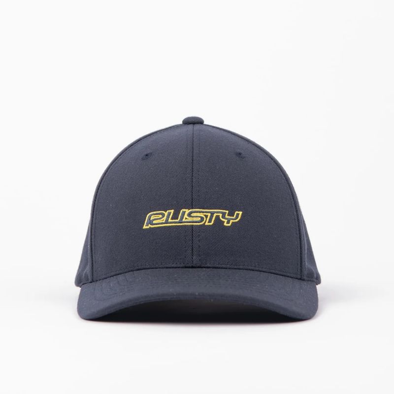RUSTY MENS FLIP DADDY FLEXFIT CAP - CARBON