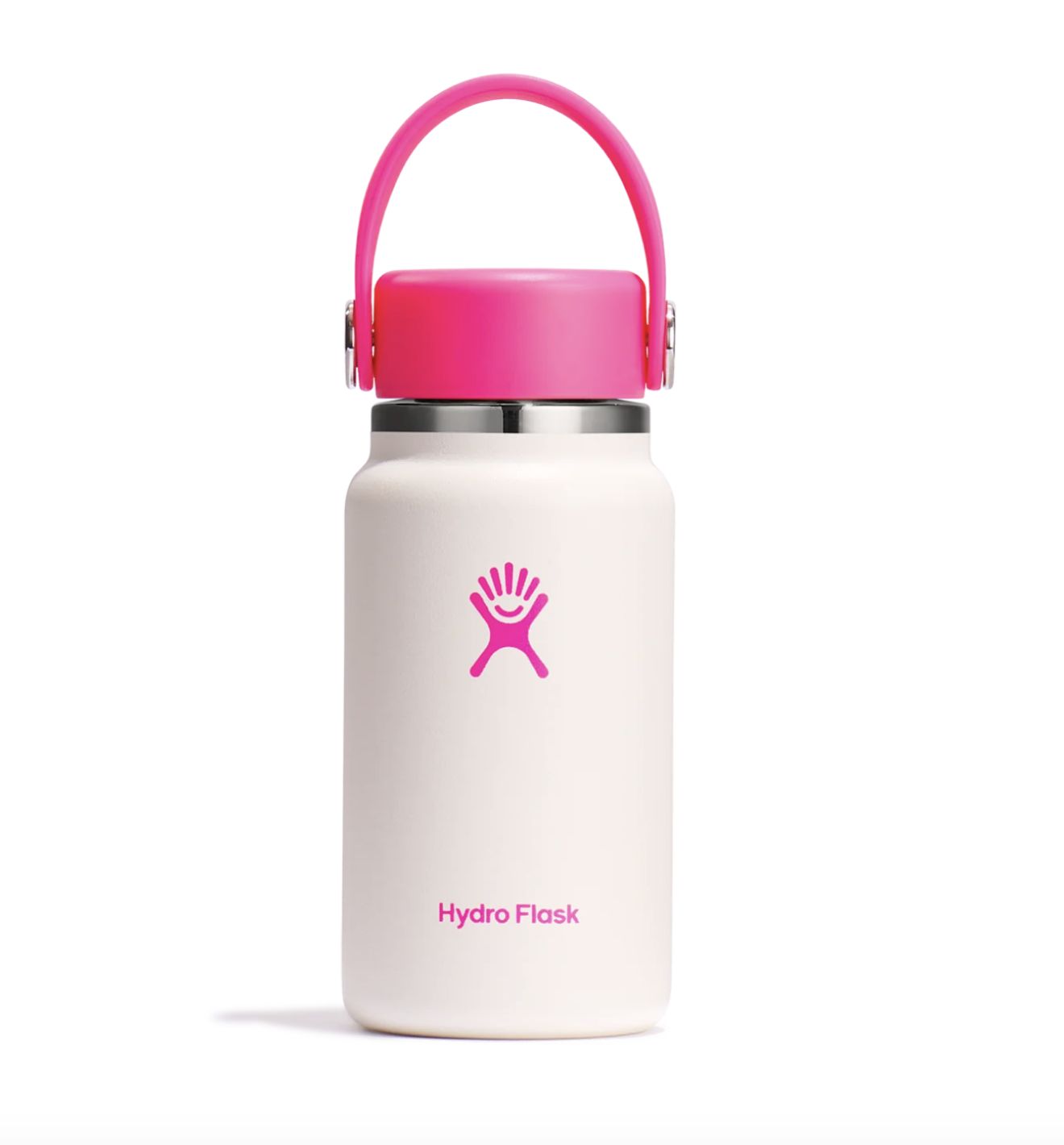 HYDRO FLASK MICRO 200 ML - IVORY / NEON PINK