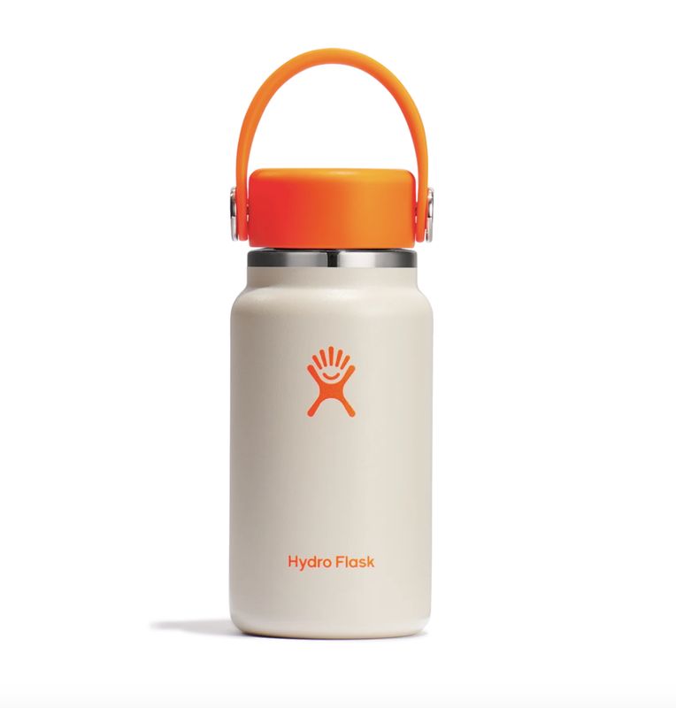 HYDRO FLASK 200ML MICRO - OAT / NEON ORANGE