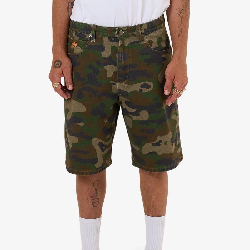 WORSHIP MENS STEALTH BIG DAWG JEAN SHORT - GREEN