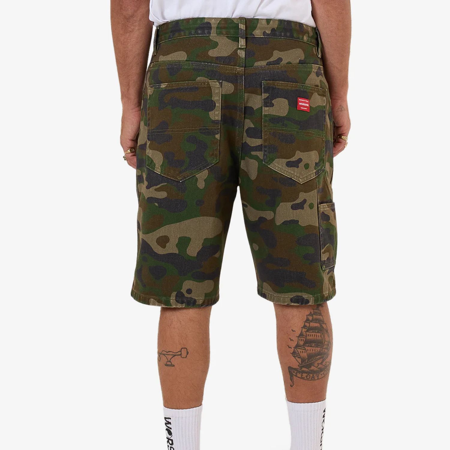 WORSHIP MENS STEALTH BIG DAWG JEAN SHORT - GREEN