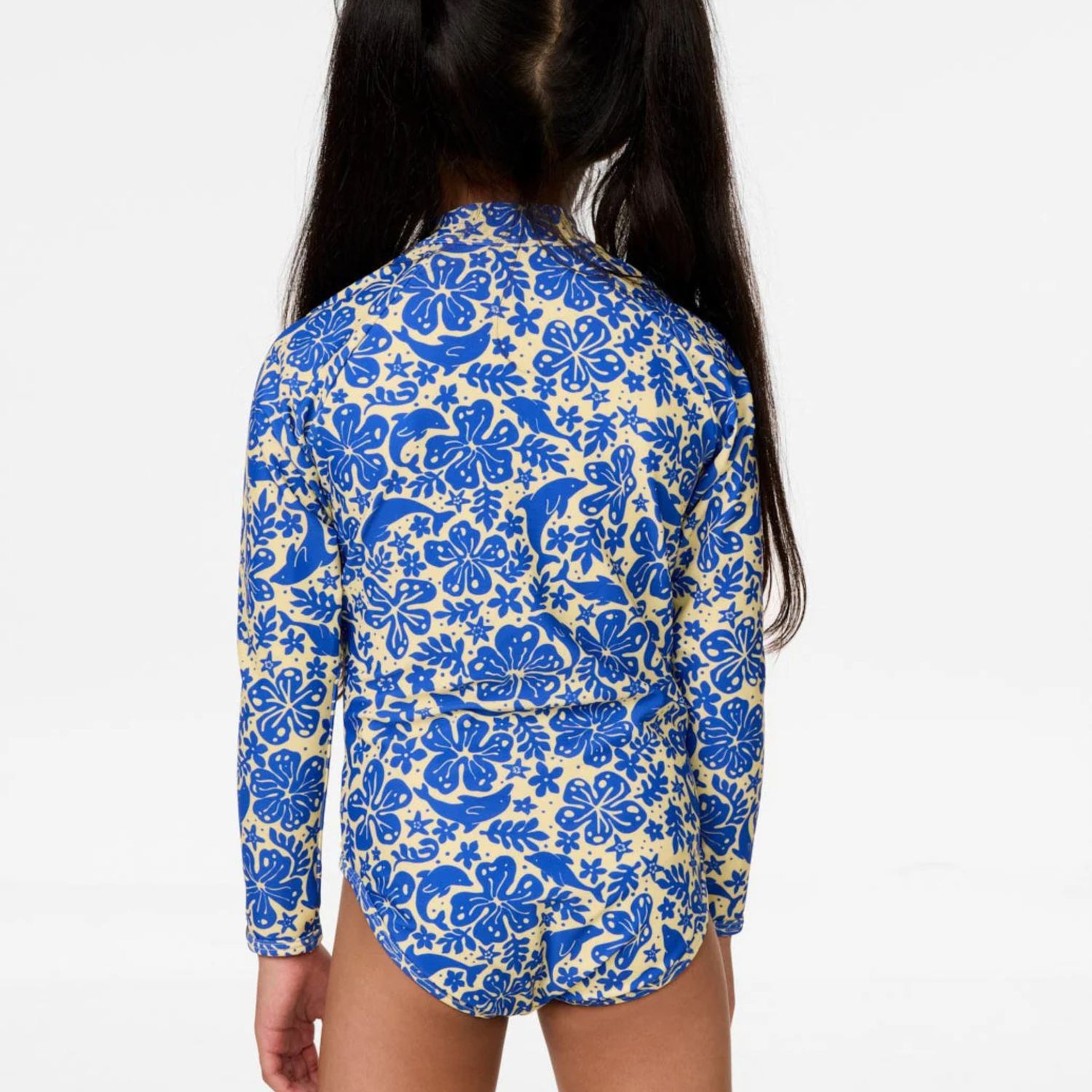 RIP CURL GIRLS SUN AND SWELL LS SURFSUIT - BLUE