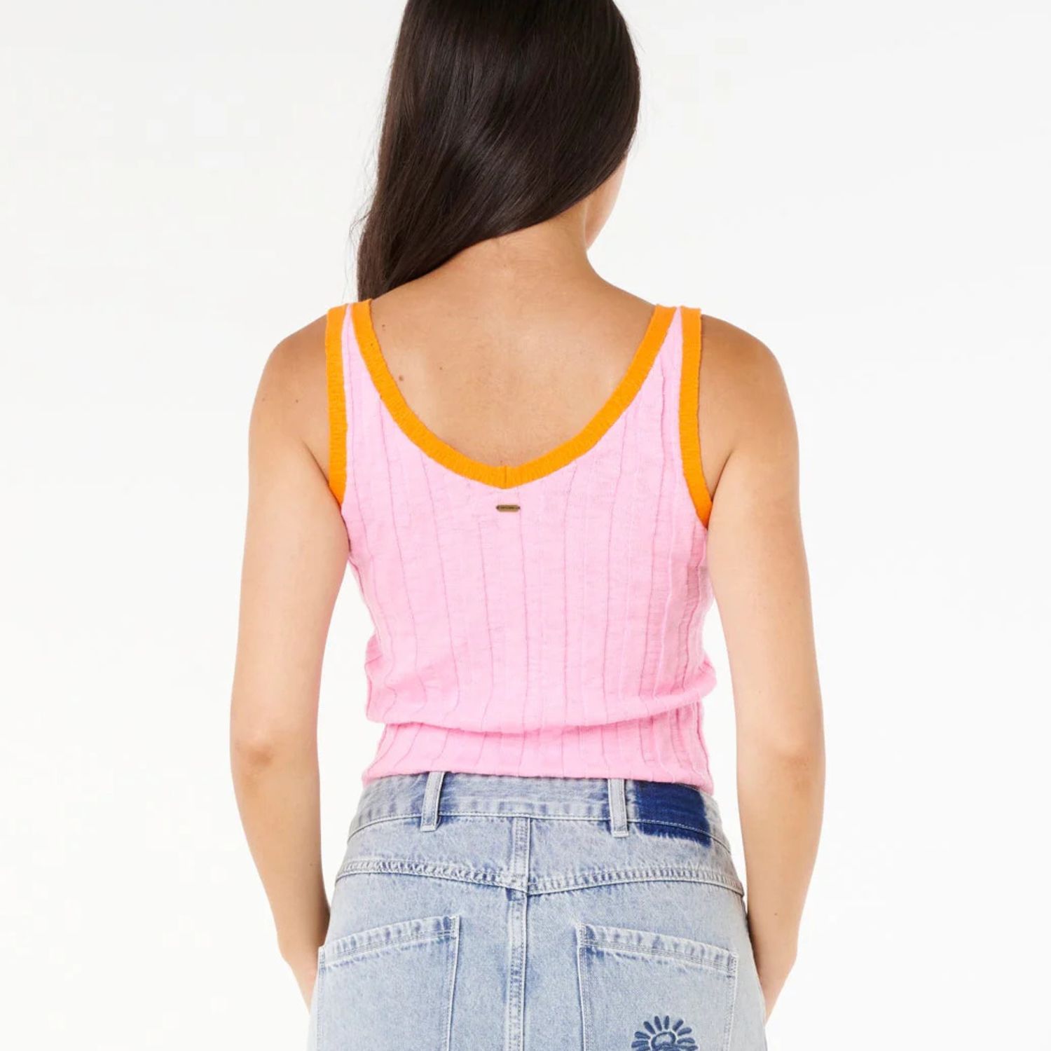 RIP CURL WOMENS SUNSET LUAU KNIT TOP - PINK