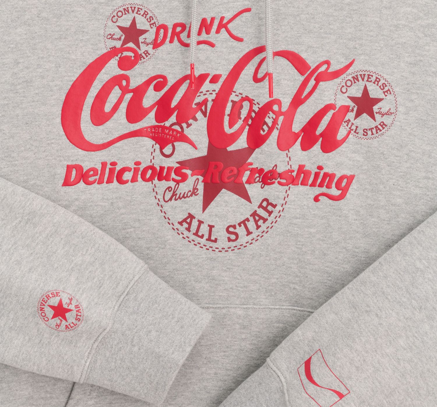 CONVERSE X COCA COLA HOODY - VINTAGE GREY HEATHER