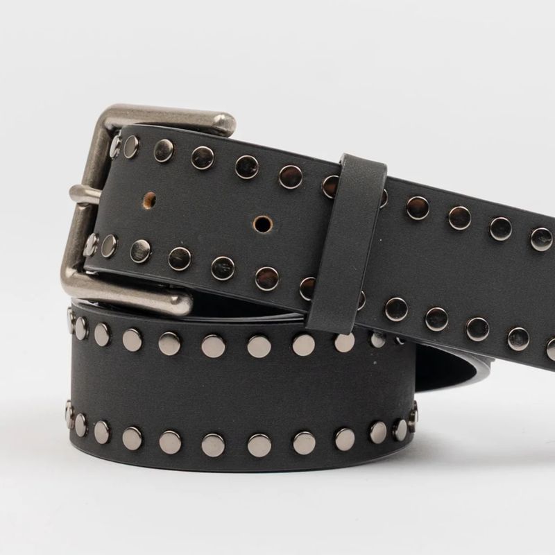 RUSTY WOMENS BALLAD STUD BELT- BLACK