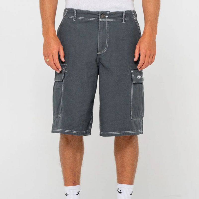 RUSTY MENS  COMMANDO RIPPA CARGO SHORT - DARK SAPPHIRE