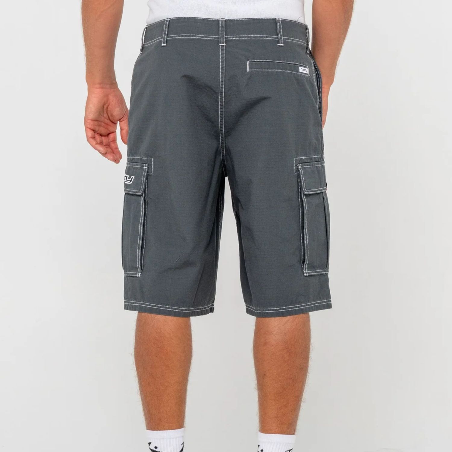 RUSTY MENS  COMMANDO RIPPA CARGO SHORT - DARK SAPPHIRE
