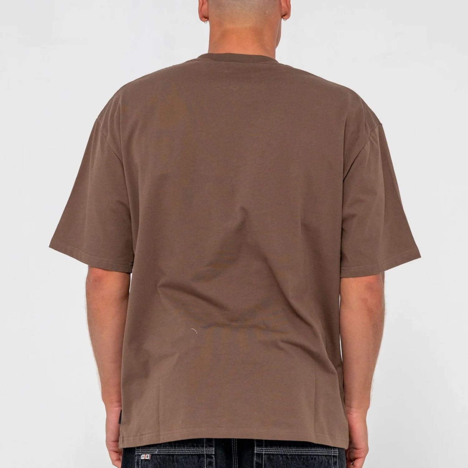 RUSTY MENS  FLIP DADDY SHORT SLEEVE TEE - PINECONE