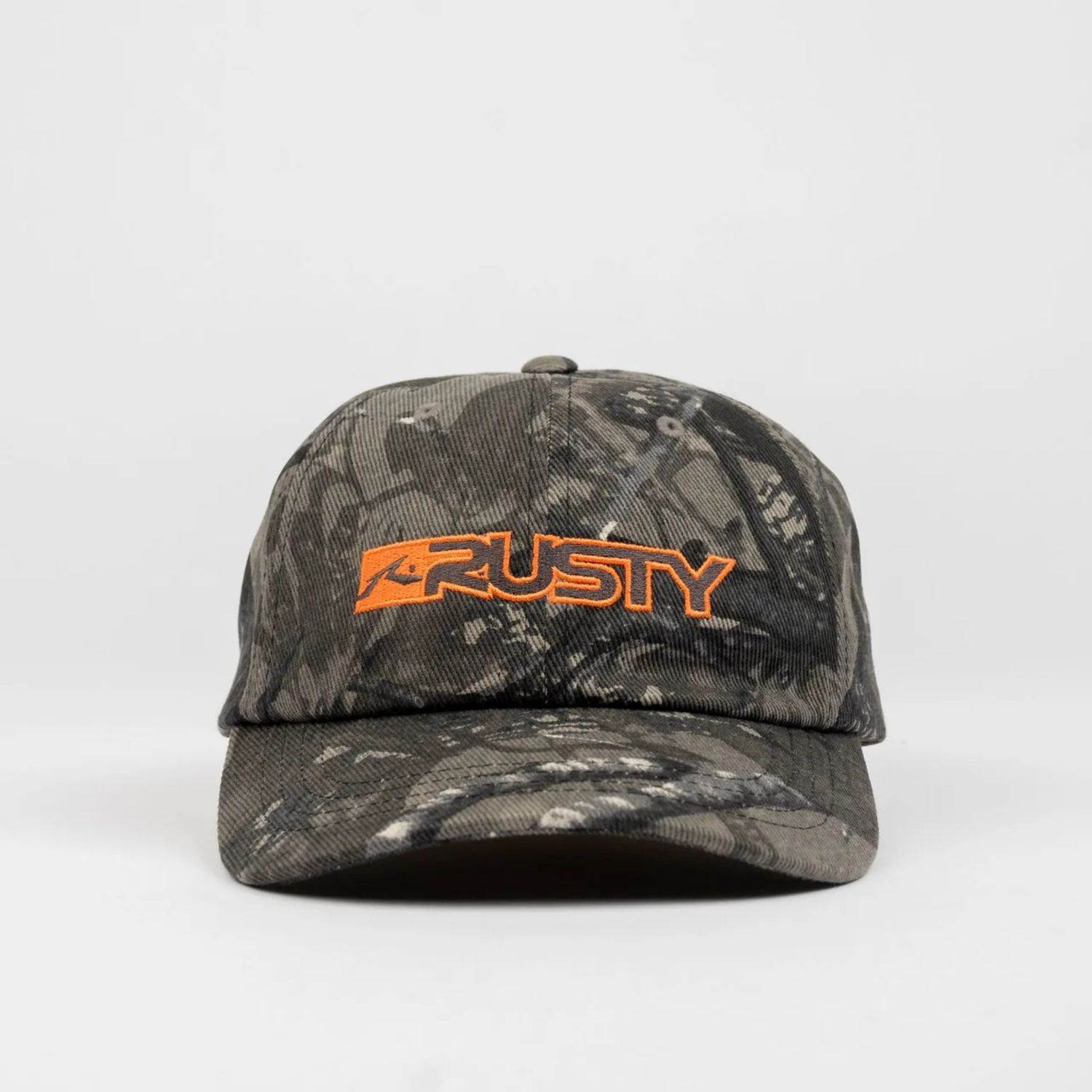 RUSTY MENS  DEAD END DAD CAP - GREY CAMO
