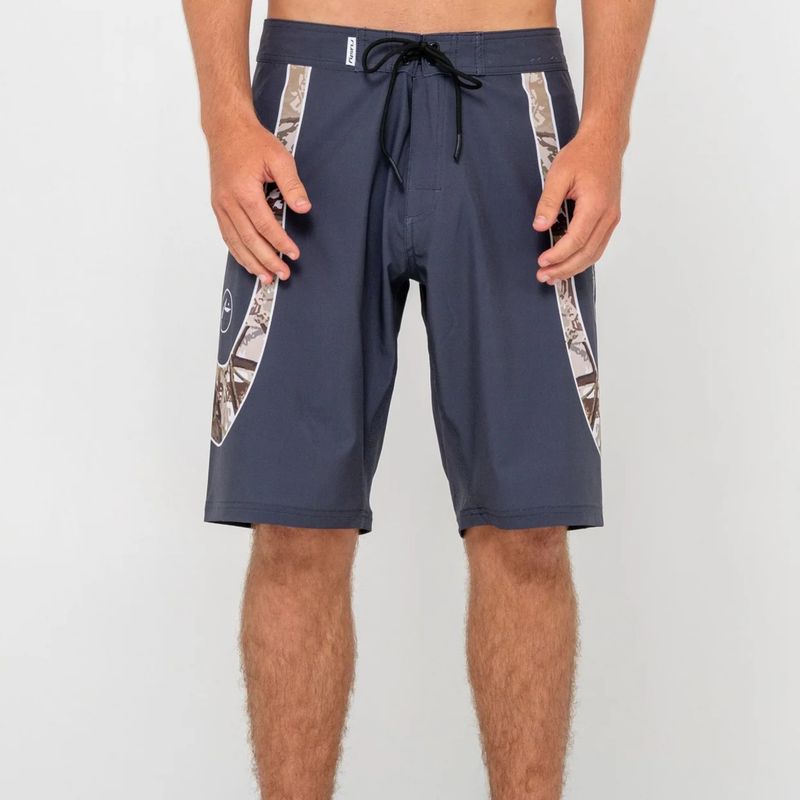 RUSTY MENS  CHARGER FIXED WAIST BOARDSHORT - COAL