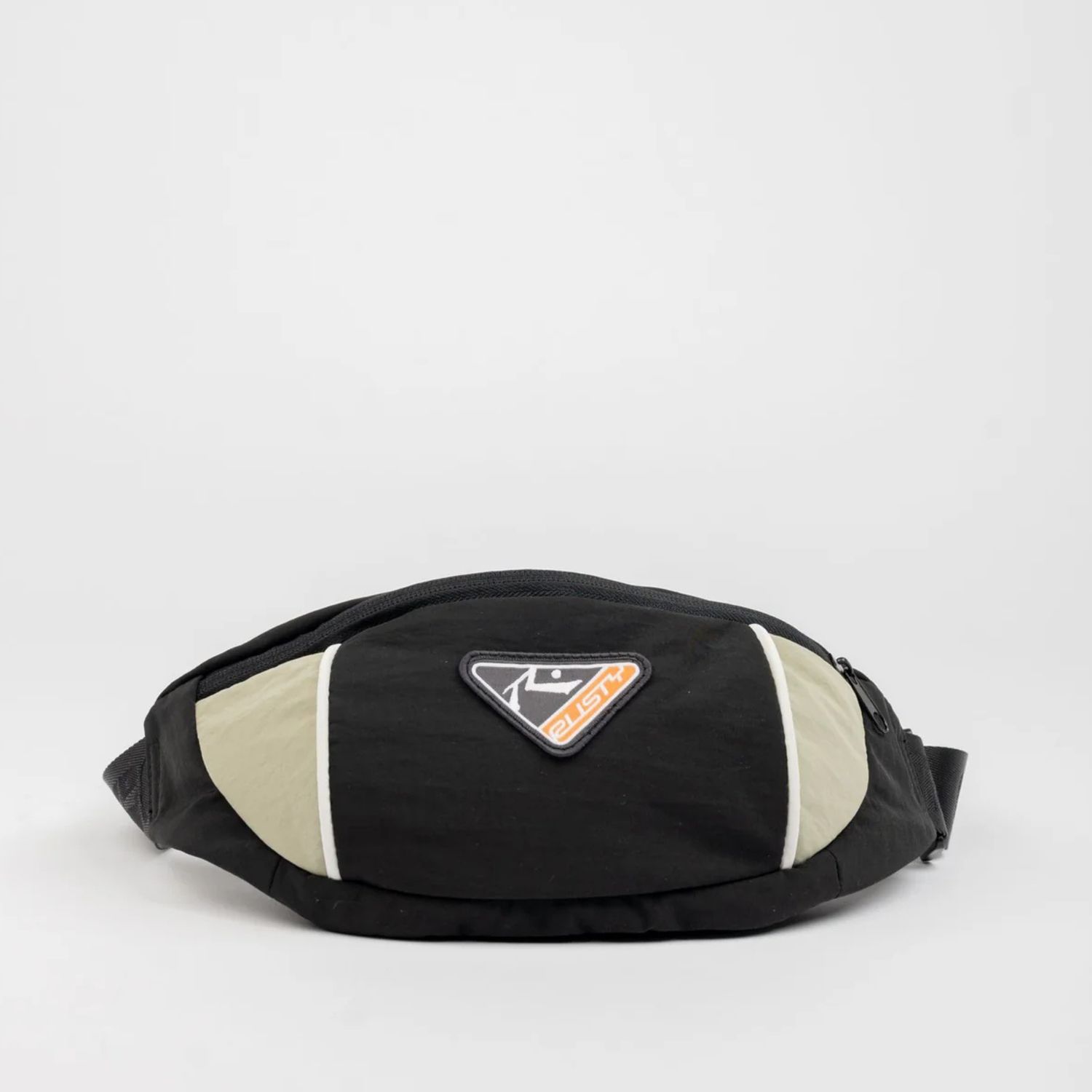 RUSTY MENS  TRISECTOR CROSSBODY BAG - BLACK