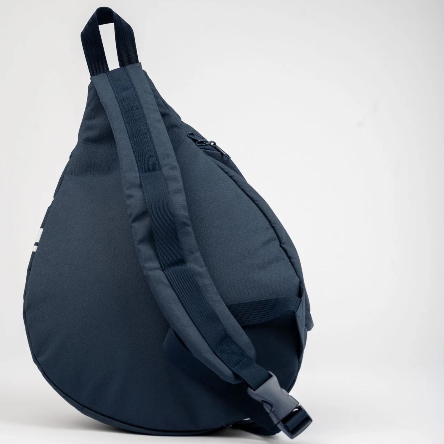 RUSTY MENS  WHITE LINES SLING BAG - NAVY BLUE