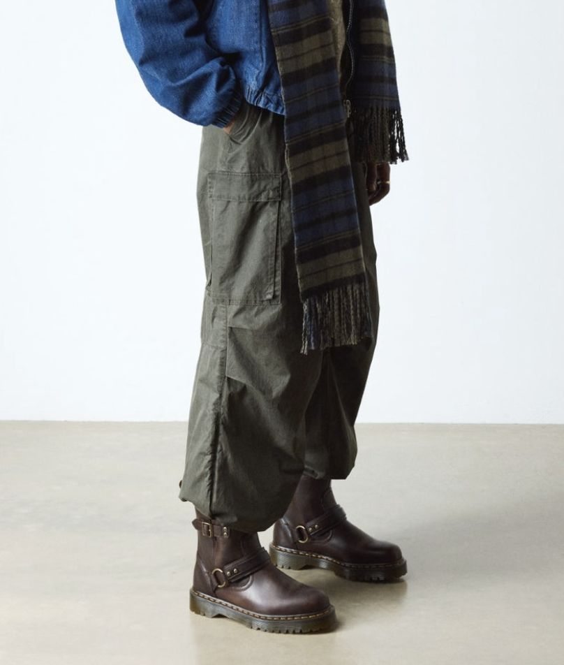 DR MARTENS ANISTONE HARNESS ANKLE BOOT - DARK BROWN CRAZY HORSE