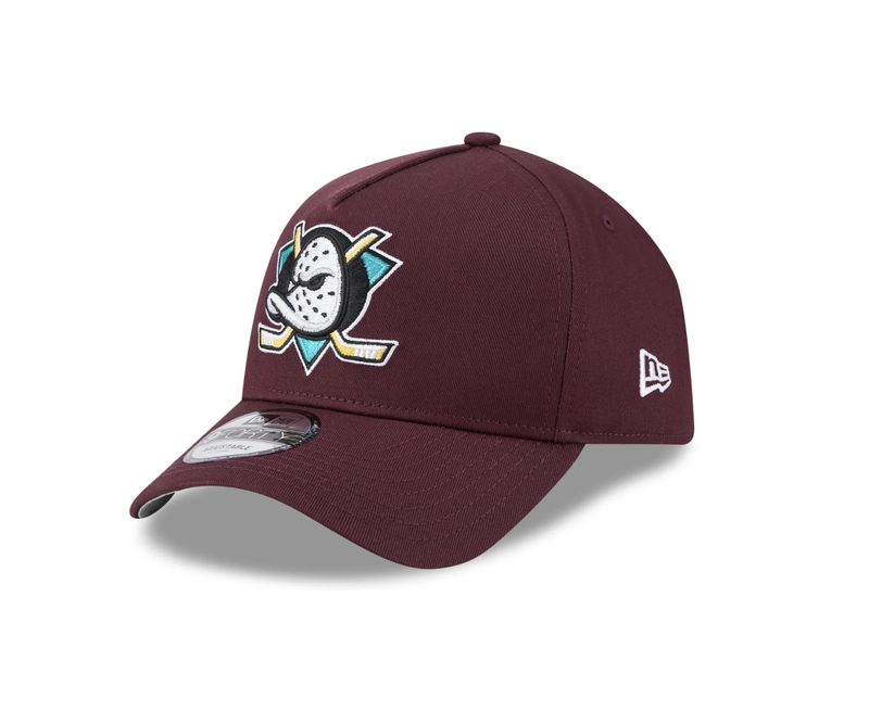 NEW ERA 9 FORTY A-FRAME NHL ANAHEIM DUCKS SNAPBACK - RETRO DUCKS MAROON