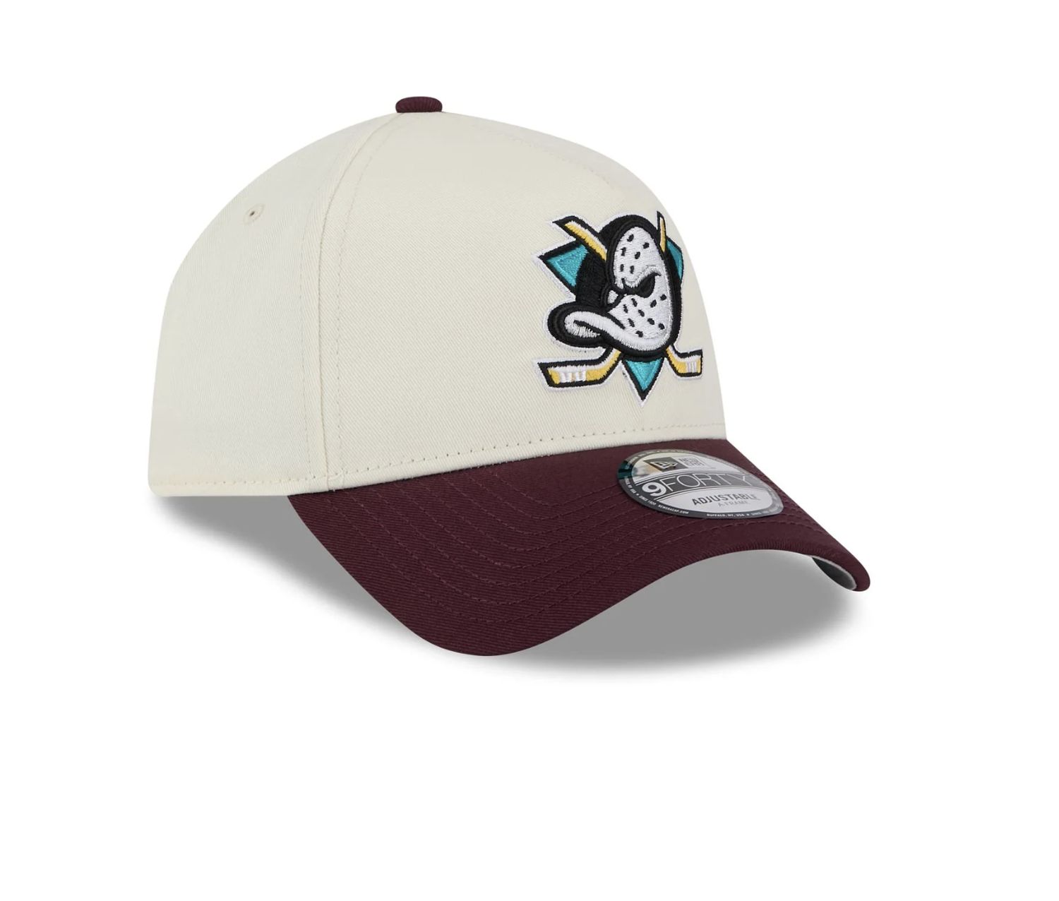 NEW ERA 9 FORTY A-FRAME ADJUSTABLE NHL ANAHEIM DUCKS - RETRO DUCKS WHITE