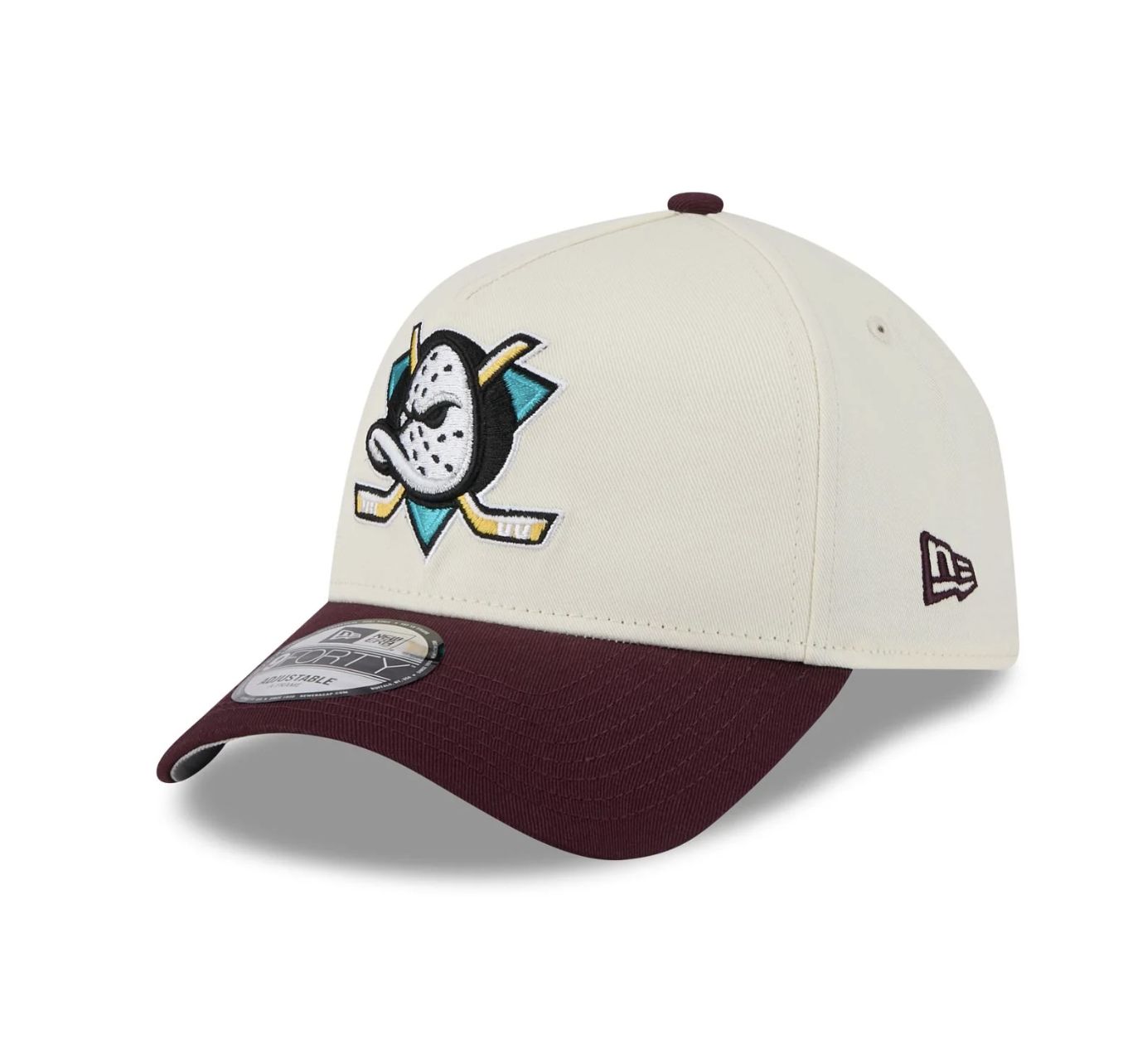 NEW ERA 9 FORTY A-FRAME ADJUSTABLE NHL ANAHEIM DUCKS - RETRO DUCKS WHITE