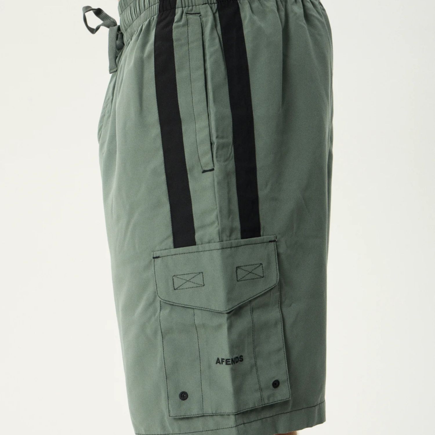 AFENDS MENS  HOUSE RELATED CARGO SHORT - SYCAMORE