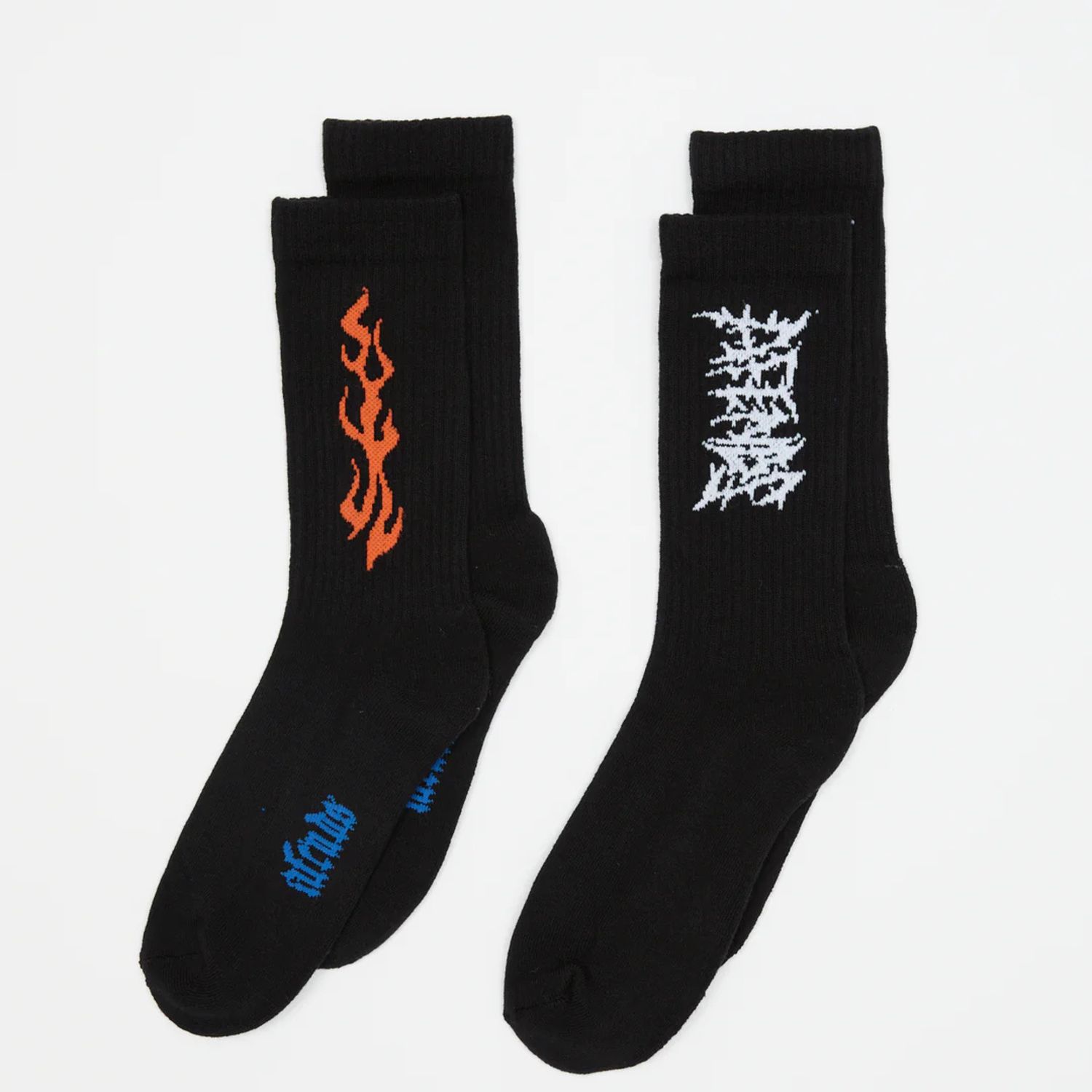 AFENDS MENS PAIRED SOCKS 2PACK - MULTI