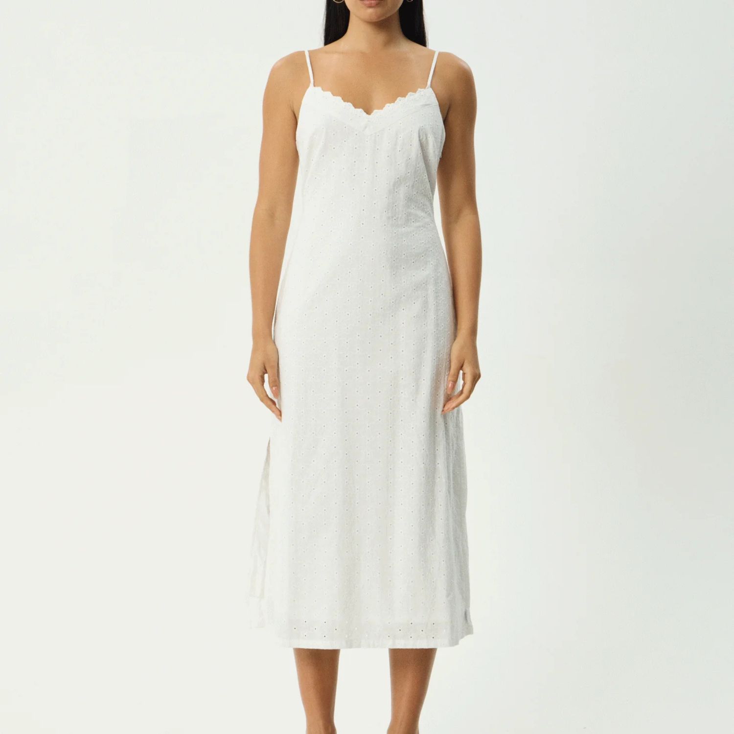 AFENDS WOMENS  KINDRID MINI DRESS - WHITE