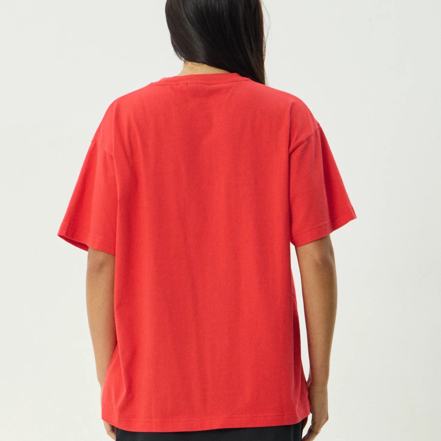 AFENDS WOMENS  FLY AWAY OS TEE - TOMATO