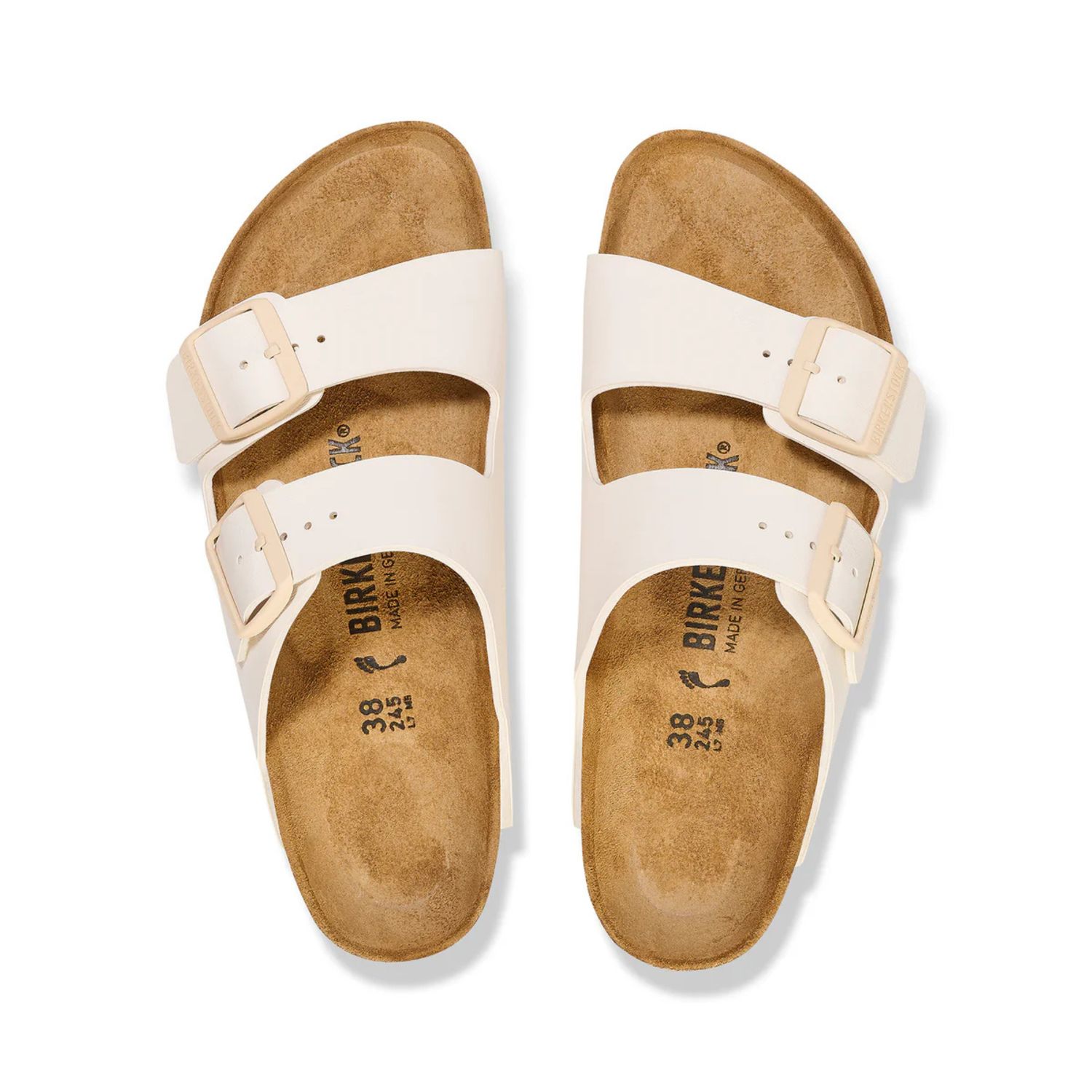 BIRKENSTOCK ARIZONA BIRKO-FLOR- EGGSHELL