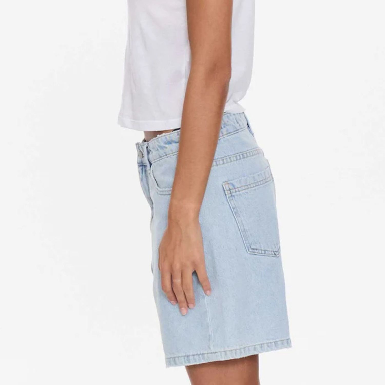 THRILLS WOMENS BILLIE LOW RISE BAGGY EMBRO SHORT - SERENITY BLUE