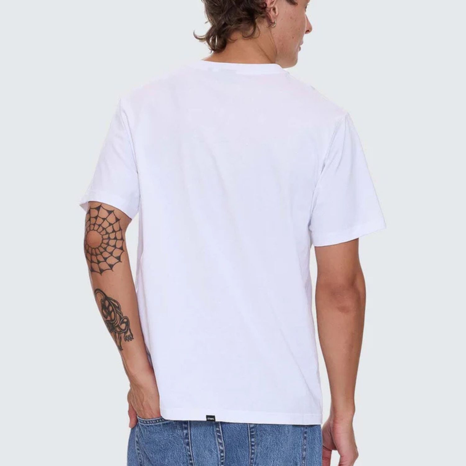 THRILLS MENS HEAVY STATIC MERCH FIT SS TEE - WHITE