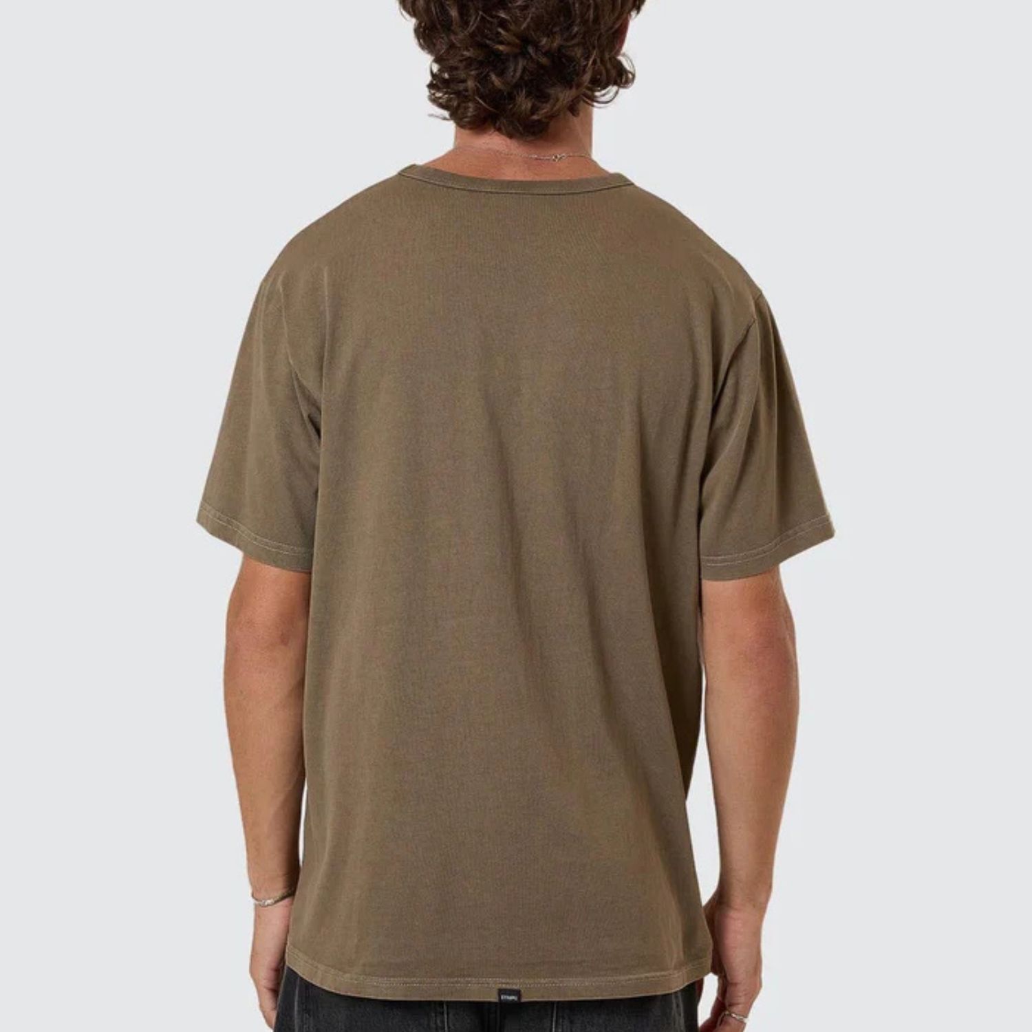 THRILLS MENS THRILLS WORKWEAR EMBRO MERCH FIT S/S TEE - DESERT