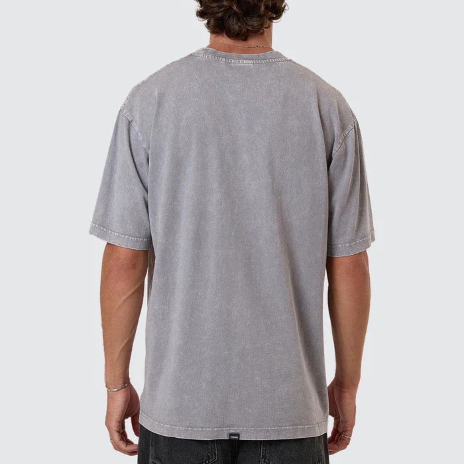 THRILLS MENS THRILLS UNION OVERSIZE POCKET SS TEE - MARBLE GREY