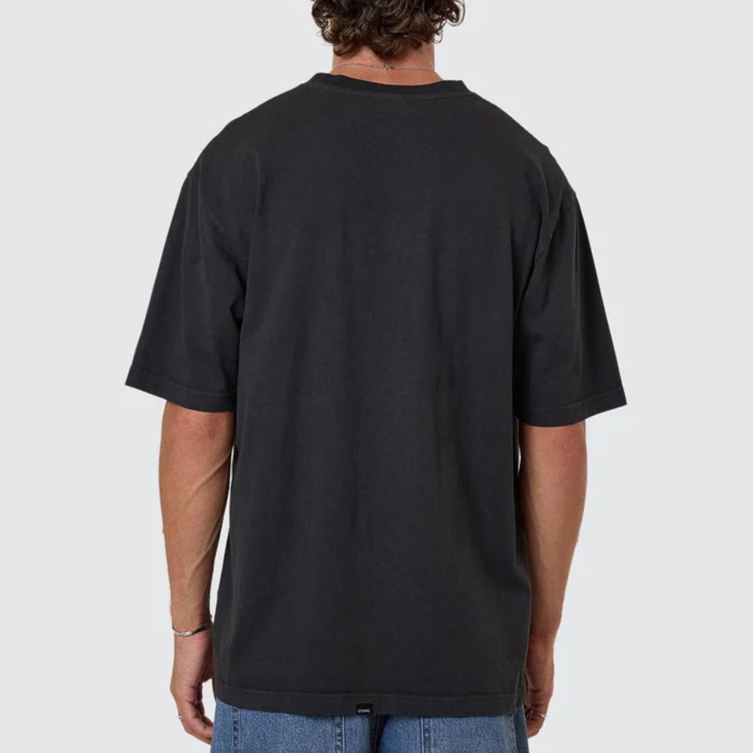 THRILLS MENS PIT STOP OVERSIZE FIT SS TEE - PIRATE BLACK