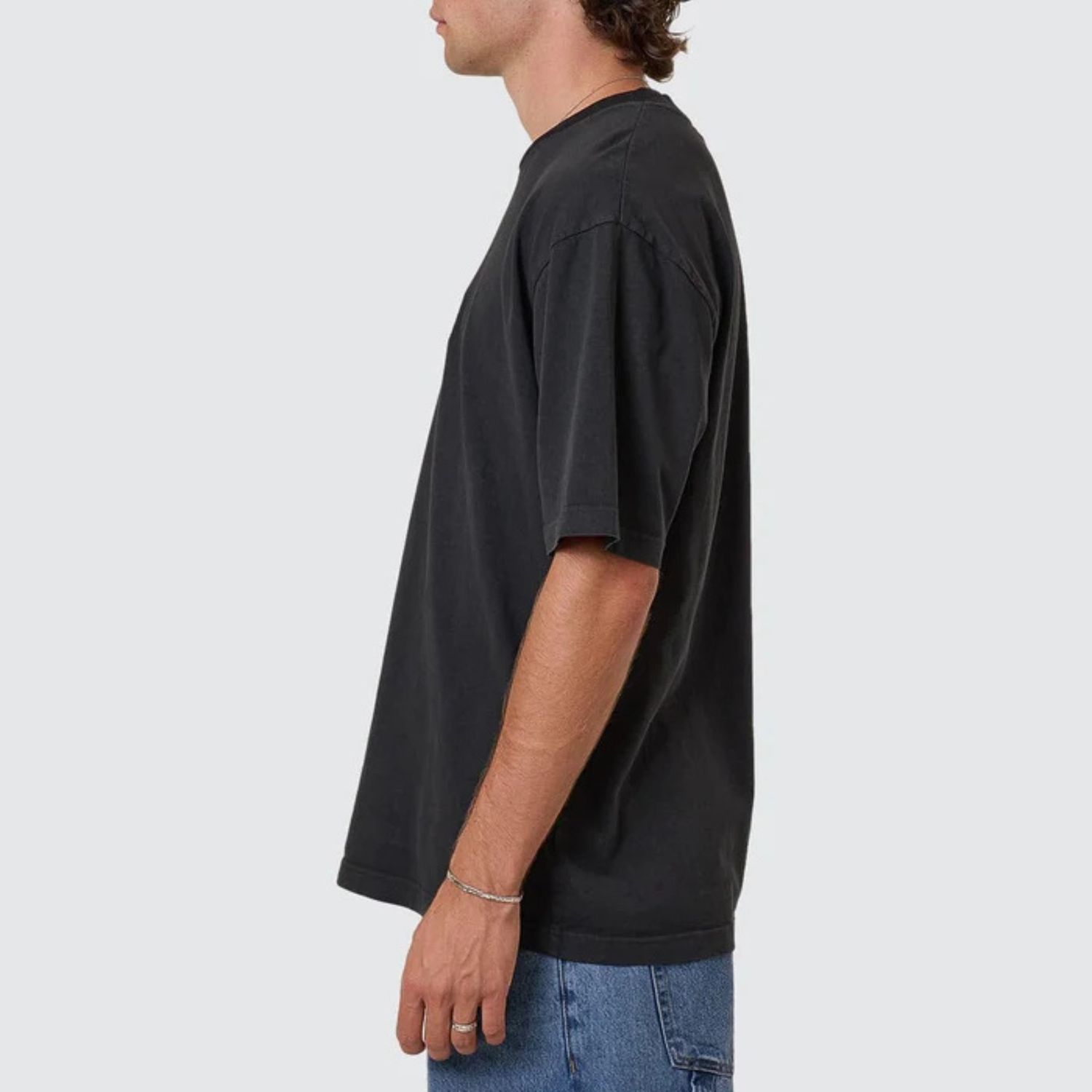 THRILLS MENS PIT STOP OVERSIZE FIT SS TEE - PIRATE BLACK