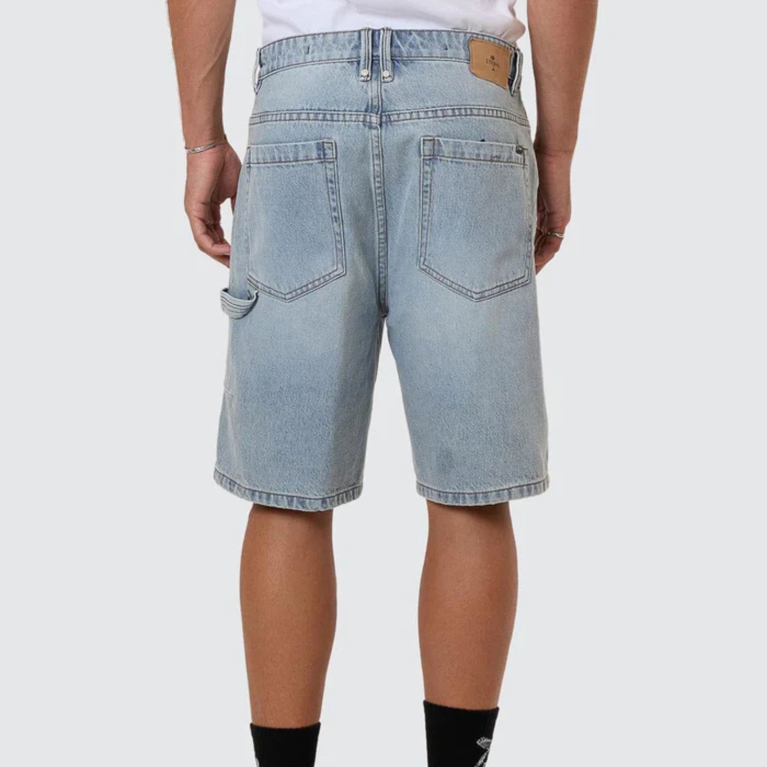 THRILLS MENS SLACKER DENIM SHORT - DUSK