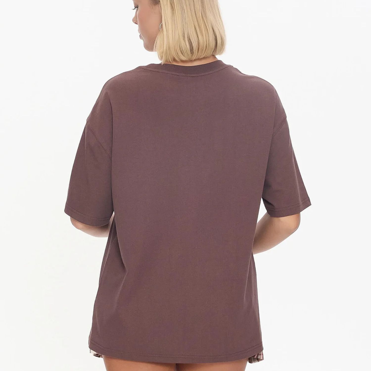 WORSHIP LADIES CHERUB RELAXED FIT TEE- DARK CHOC