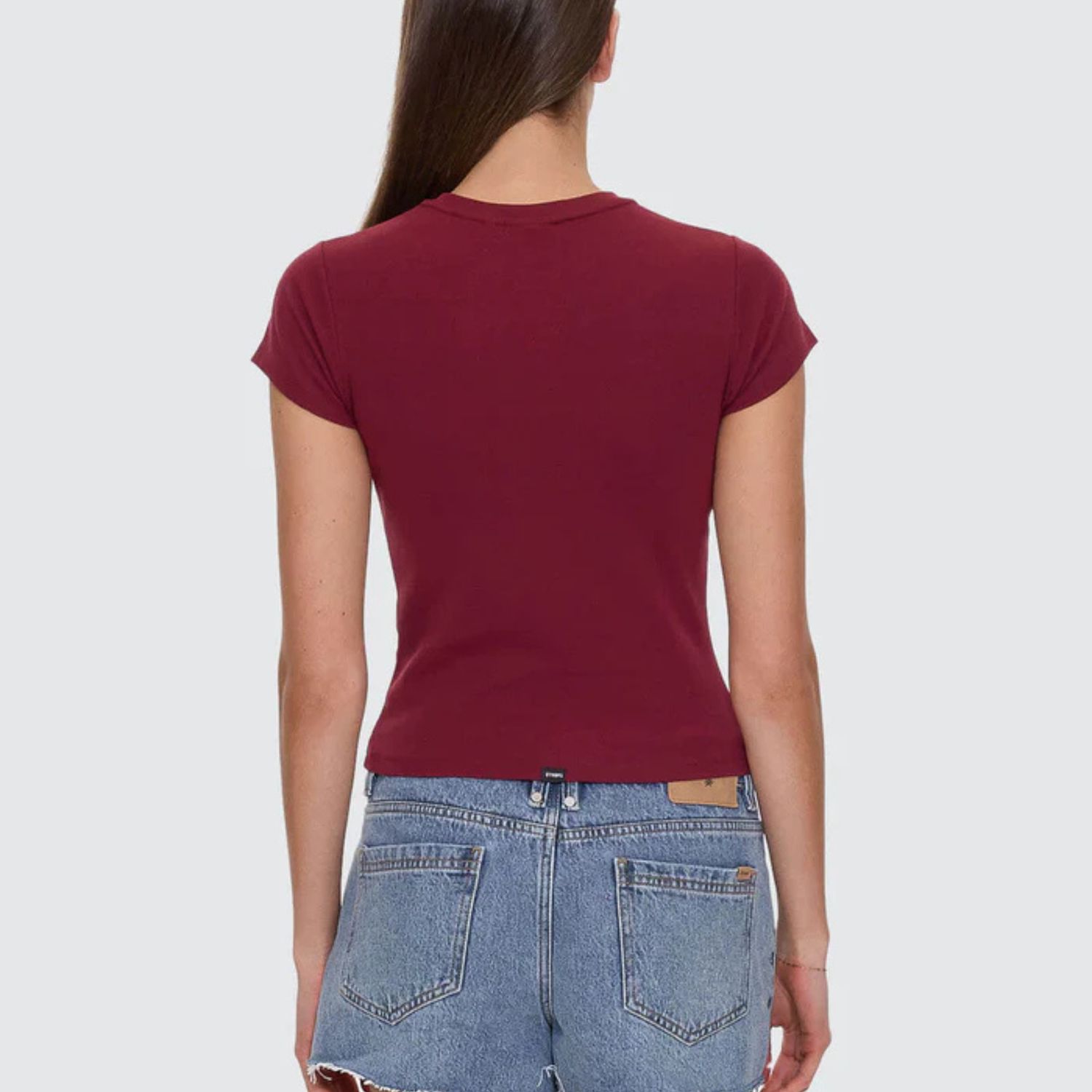 THRILLS LADIES FULL BLOOM CLUB TEE- POMEGRANATE